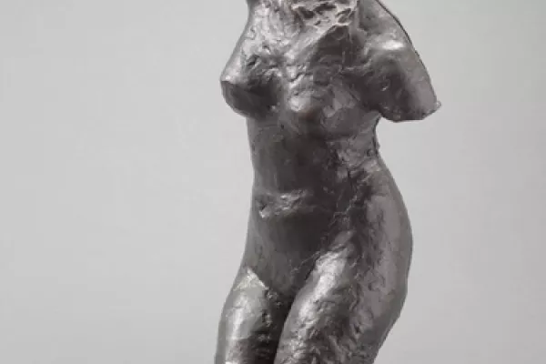 Femme se frottant le dos avec une éponge, torse - Edgar Degas